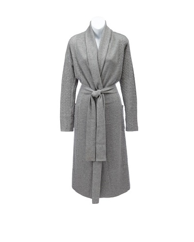 Sofia Cashmere Women’s Cable-Knit Bathrobe