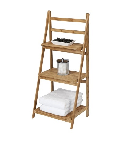 Creative Bath Folding Bamboo Tower, Natural