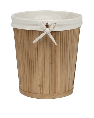 Creative Bath Round Waste Basket, Natural