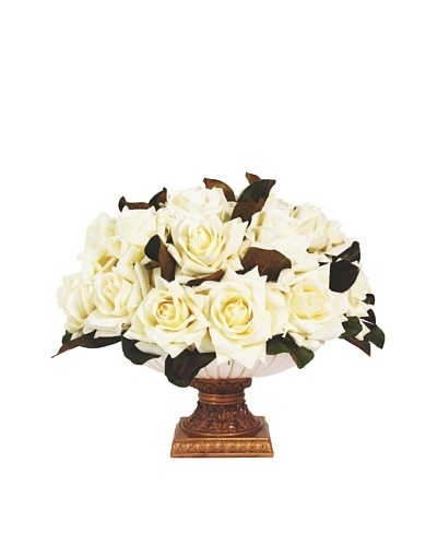Creative Displays Roses in Cream & Gold Pot
