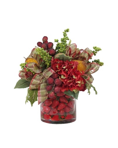 Creative Displays Iced Fruit & Holly Pot