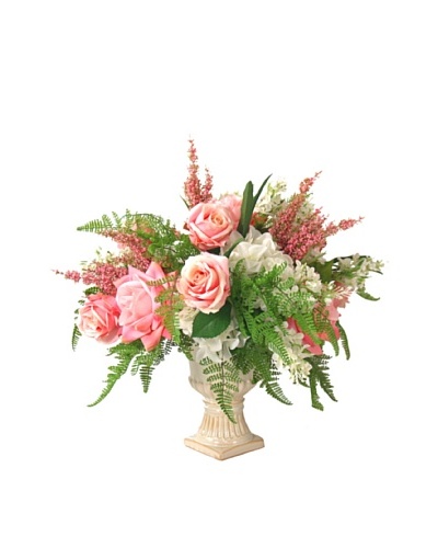 Creative Displays Rose, Fern & Hydrangea in Urn