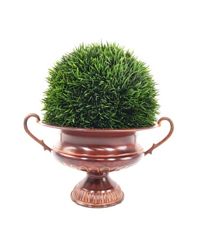Creative Displays Grass Ball in Metal Urn