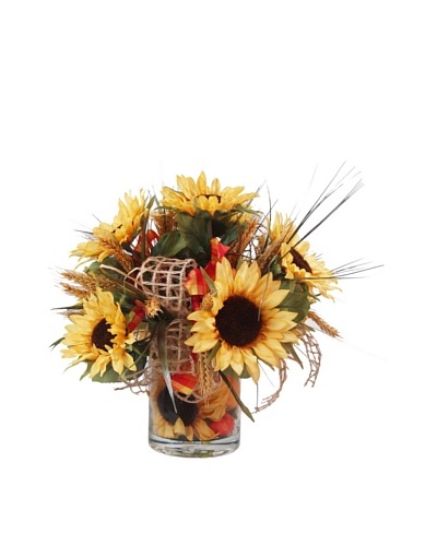 Creative Displays Sunflower Wheat Pot