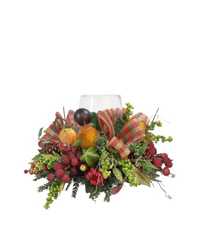 Creative Displays Fruit Wreath Centerpiece with Glass