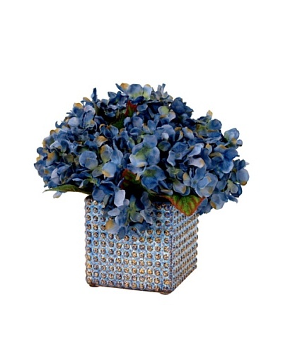 Creative Displays Blue Hydrangea in Square Pot