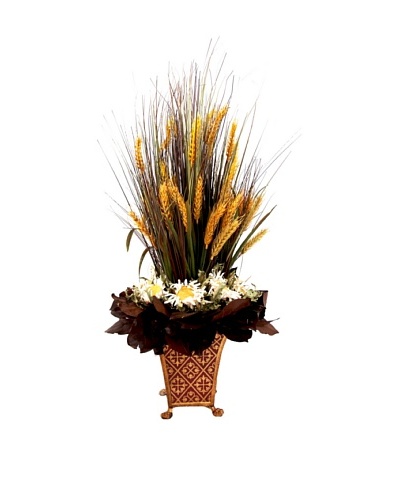 Creative Displays Wheat Grass & Sunflower in Tall Planter