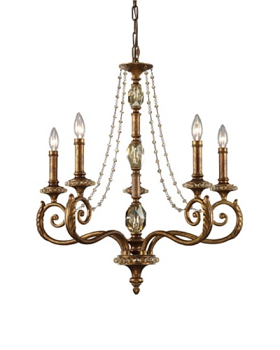 ELK Lighting Montavilla 5-Light Chandelier, Spanish Bronze