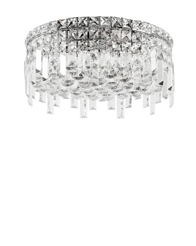 Worldwide Lighting Cascade Ceiling Light, Chrome