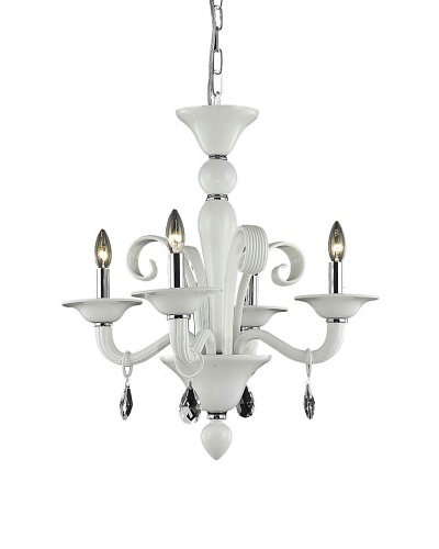 Crystal Lighting Muse Dining Room, White/Royal Cut White Crystals, Dia 22 x H 23
