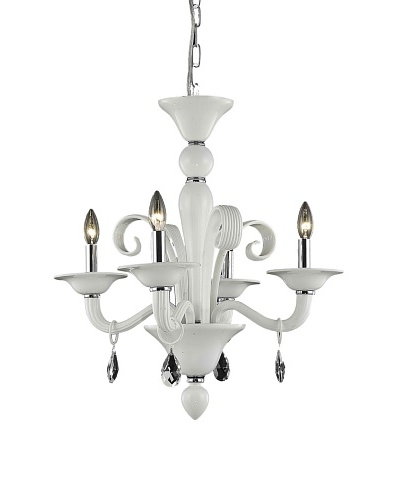 Crystal Lighting Muse Dining Room Chandelier, White