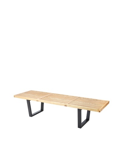 Cubo 72″ Bench, Natural/Black