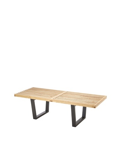 Cubo 48 Bench, Natural/Black