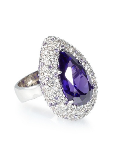 CZ by Kenneth Jay Lane Pear Shaped Pavé Statement Ring