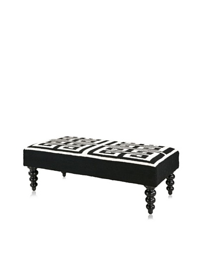 D.L. Rhein Greek Key Bench, Black