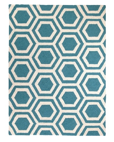 D.L. Rhein Hexagon Hook Rug