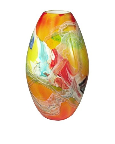 Dale Tiffany Lava Vase, Yellow Multi