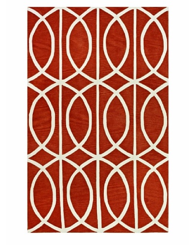 Dalyn Infinity Geometric Rug, Pumpkin [Pumpkin]