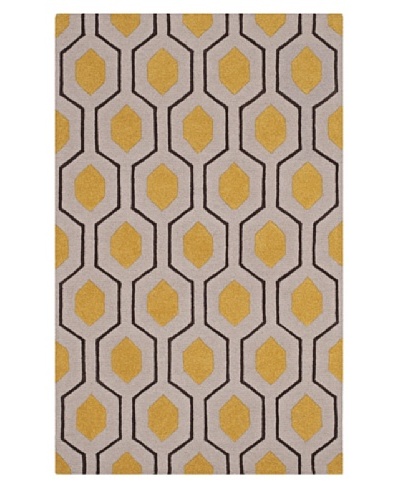 Dalyn Tones Geometric Wool Rug [Silver]