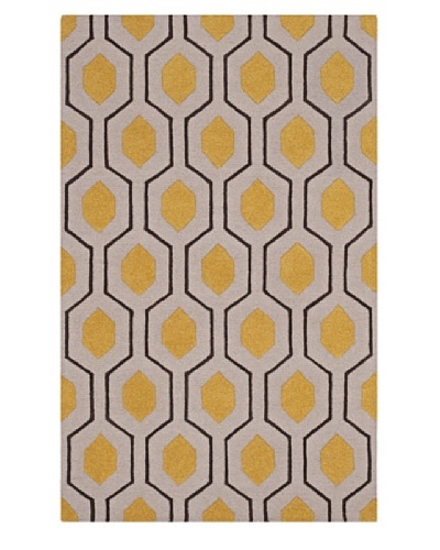 Dalyn Tones Geometric Wool Rug, Silver [Silver]