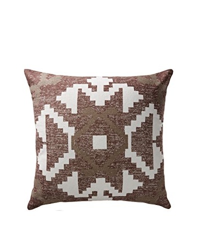 Darzzi Aztec Pillow, Choco/Light Brown/Natural