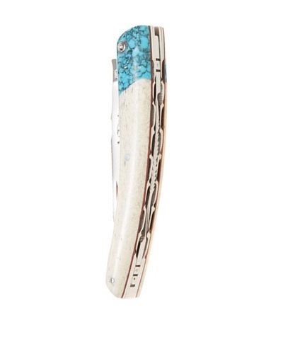 David Arbalete Le Thiers Turquoise Stone/Bone Folding Knife