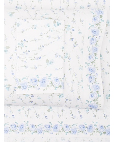 Dea Cezanne Petitt Small Printed Bouquet Sheet Set [Blue]