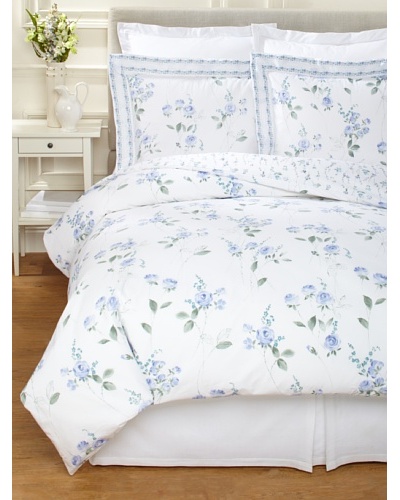 Dea Cezane Printed Roses Duvet Set [Blue]