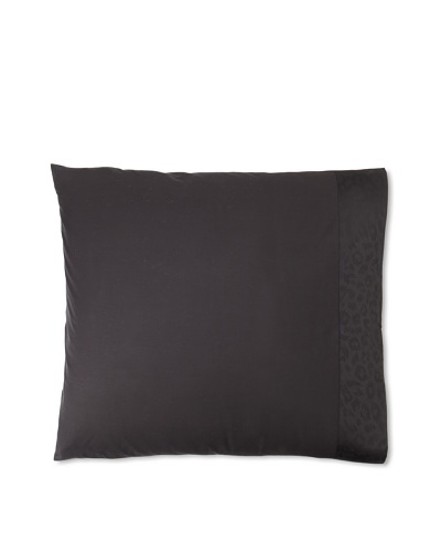 Edmond Frette Eliza Bordo Jacquard Pillow Sham, Black, Euro