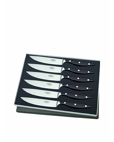 Del Ben 6-Piece Essentium Forged Wengè Handle Steak Knife Set