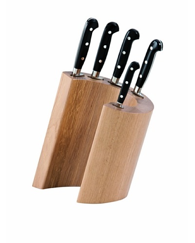 Del Ben Echoes 5-Piece Riveted Resin Handle Knife Set with Wenge Block Adhoc