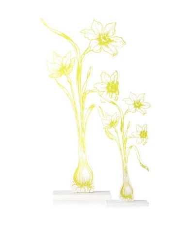 The HomePort Collection Set of 2 Daffodil Accents