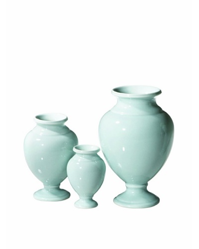 Global Views Set of 3 Pompeii Urns, Sky