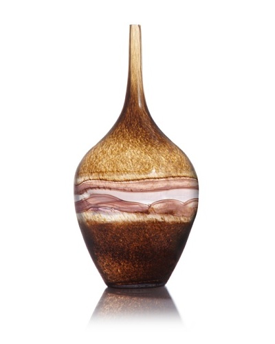 Cali Swirl Design Glass Vase