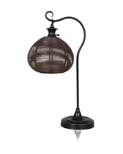 Dennis East Rattan Ball Table Lamp