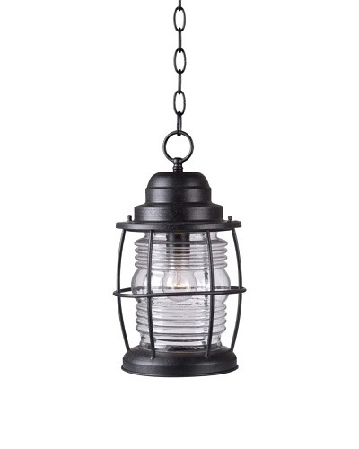 Design Craft Port Hanging Lantern, Aged Iron