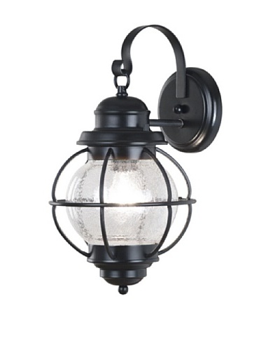 Design Craft Carter Wall Lantern, Medium, Black