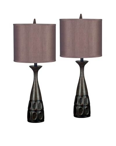 Design Craft Set of 2 Sebou Table Lamps