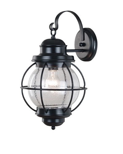 Design Craft Carter Wall Lantern, Large, Black