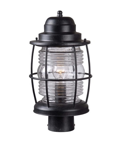 Design Craft Port Post Lantern, Aged Iron