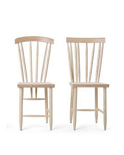 Design House Stockholm “Three” & “Four” Family Chair Duo, Natural