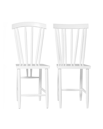 Design House Stockholm “Three” & “Four” Family Chair Duo, White