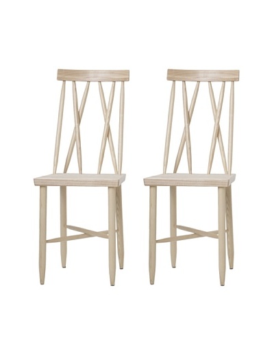 Design House Stockholm Set of 2 “One” Family Chairs, Natural