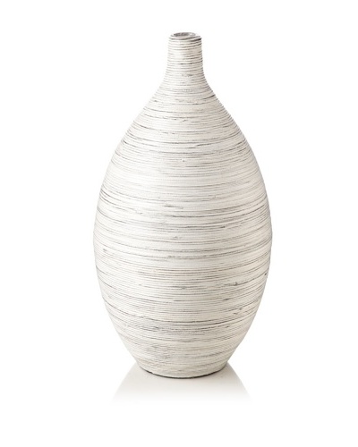 Design Ideas Setai Ellipse Vase [Whitewash]