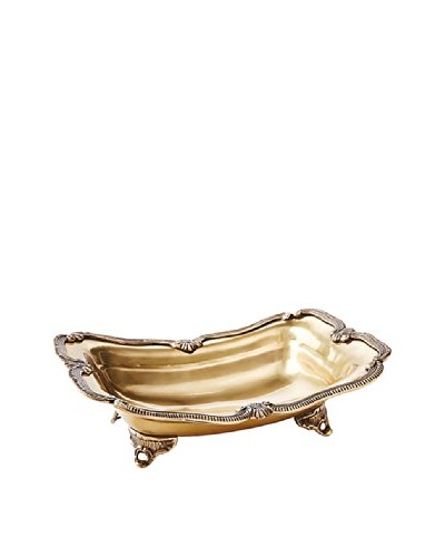 Dessau Home Antique-Finished Brass Rectangular Tray