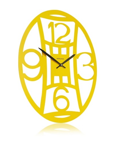 Diamantini & Domeniconi Oval Office Clock, Yellow