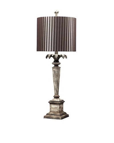 Tekahama Distressed Table Lamp, Herringbone