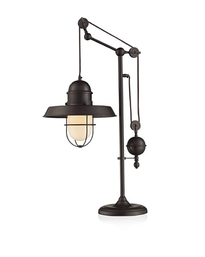 Dimond Lighting Farmhouse Oiled Bronze Pendant Table Lamp