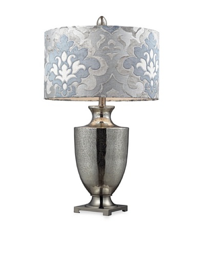 Dimond Lighting D2248P Langham Table Lamp, Antique Mercury Glass and Polished Chrome Finish