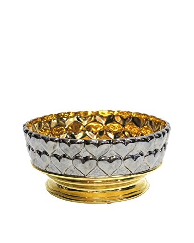 Dior Ceramic Dish, Silver/Gold